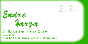 endre harza business card